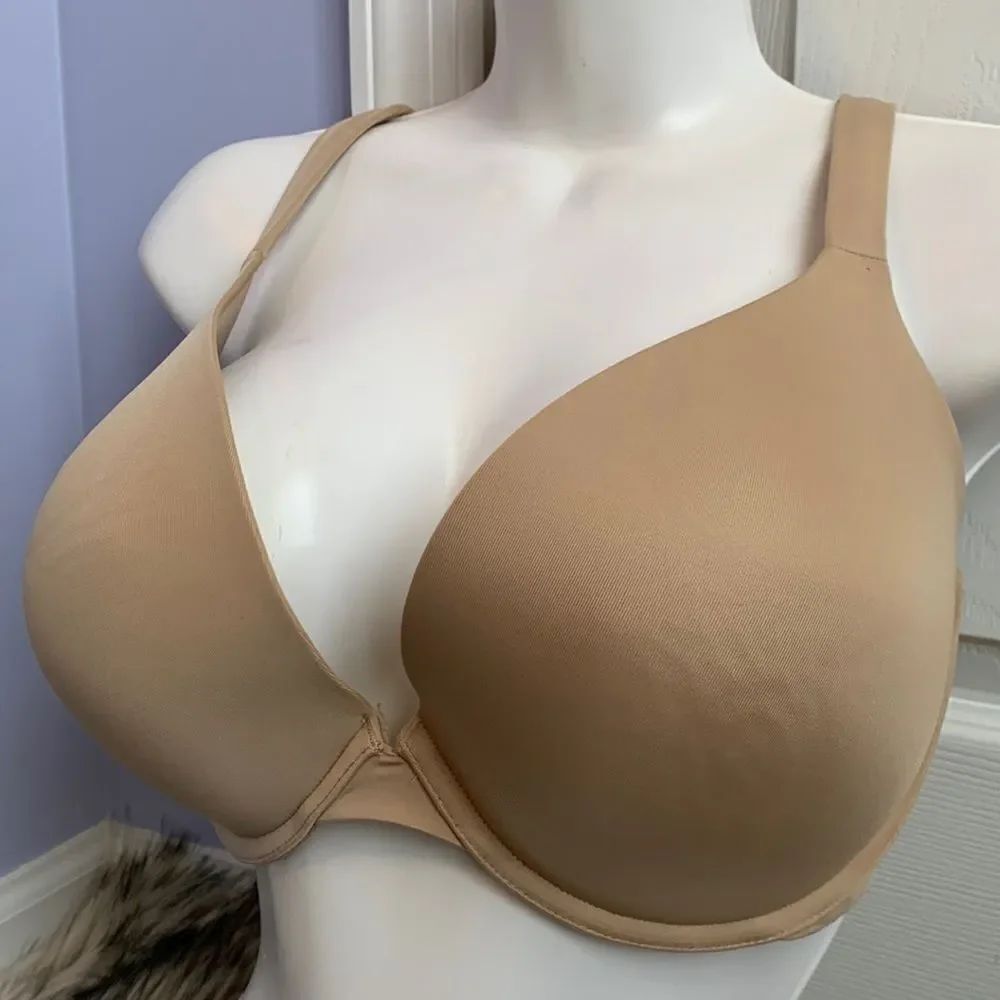 Lane Bryant Cacique Boost Plunge Push-up Bra Beige